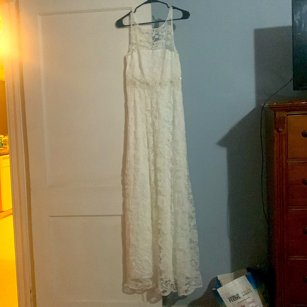 BB Dakota Ivory Lace Blouse